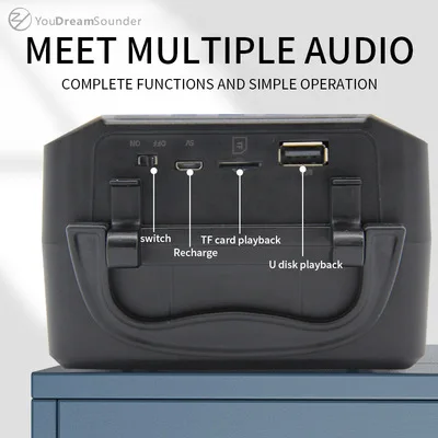 Новинка Беспроводные Bluetooth колонки квадратный танцевальный портативный громкий