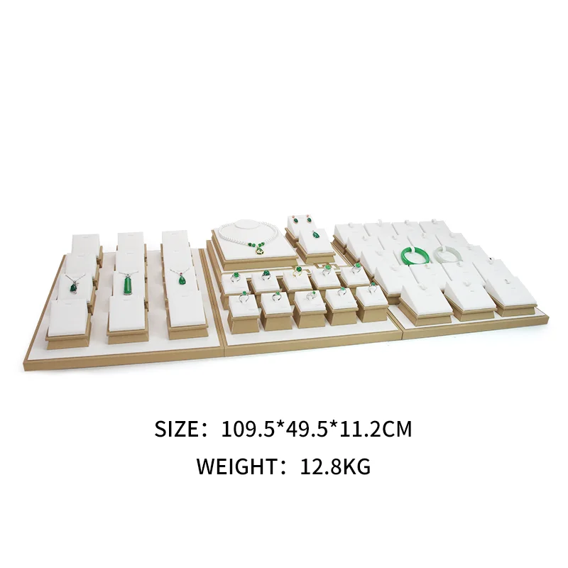 

Многофункциональная Золотая Женская витрина для ювелирных изделий, подставка для сережек, браслетов, витрина для колец, съемные органайзер...