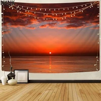 nknk brand natural tapiz sun home tapestrys ocean tapestries scenery rug wall wall hanging boho decor witchcraft new