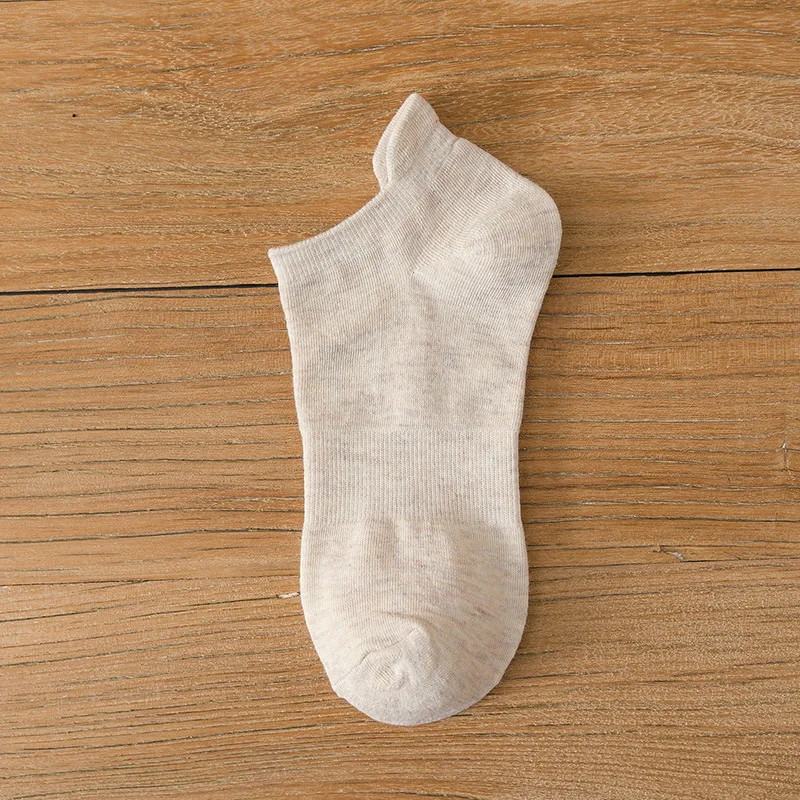 

New socks spring and summer socks thin boat socks solid color breathable short tube socks for men and women