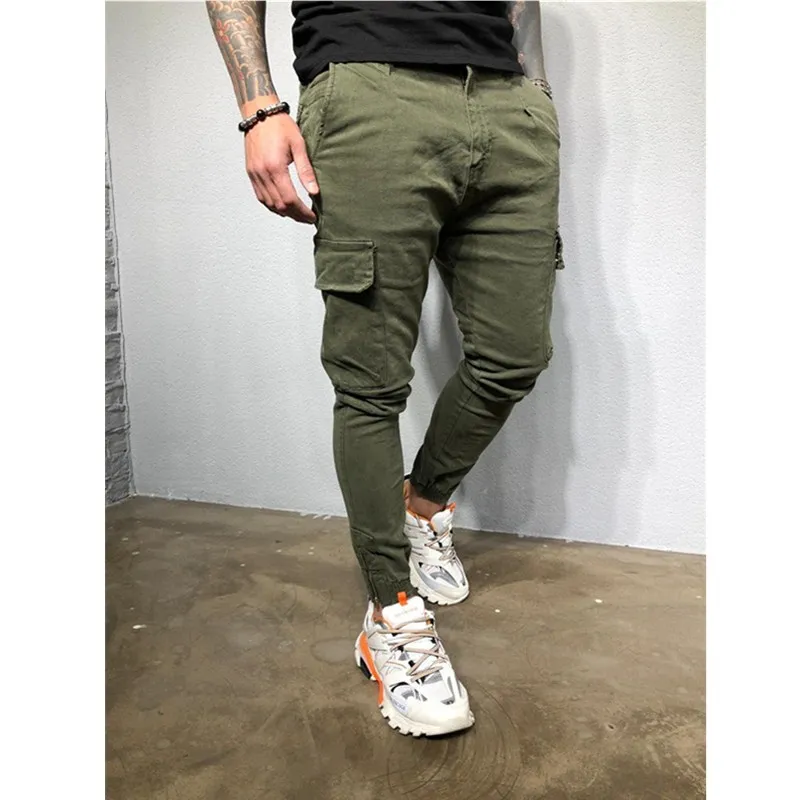 Мужские новые боковые карманы Спортивные Штаны Vogue man Casaul длинные брюки с