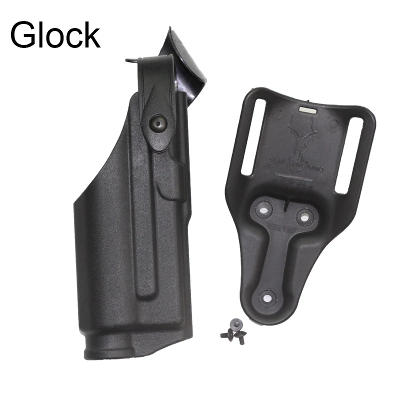 GL0CK Тактический ремень пистолет чехол с лампой для Glock 17 19 1911 P226 USP M9 военный охотничий боевой CSGame замок Талии Пистолет Кобура - Цвет: GL0CK