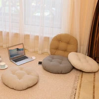 japan thicken seat cushion round shape 45x45cm seat chair pad futon cotton core office back cushion tatami mattress pouf