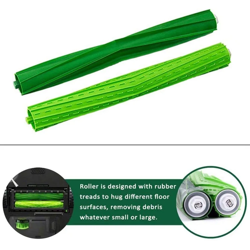 1 пара основная щетка роликовая для iRobot Roomba S9 / + Plus 9150 9550 робот-пылесос Сменные