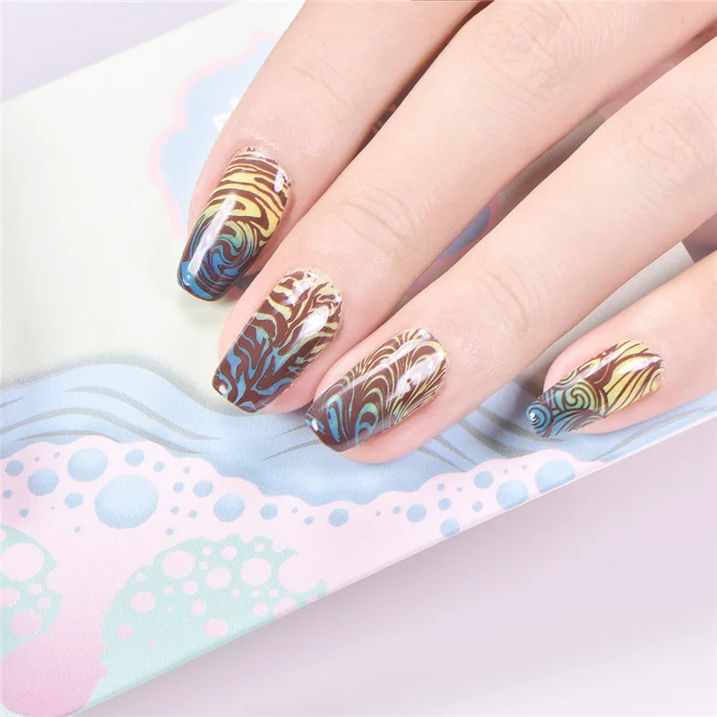 BEAUTYBIGBANG 6*12 см прямоугольная пластина для стемпинга ногтей водный мрамор