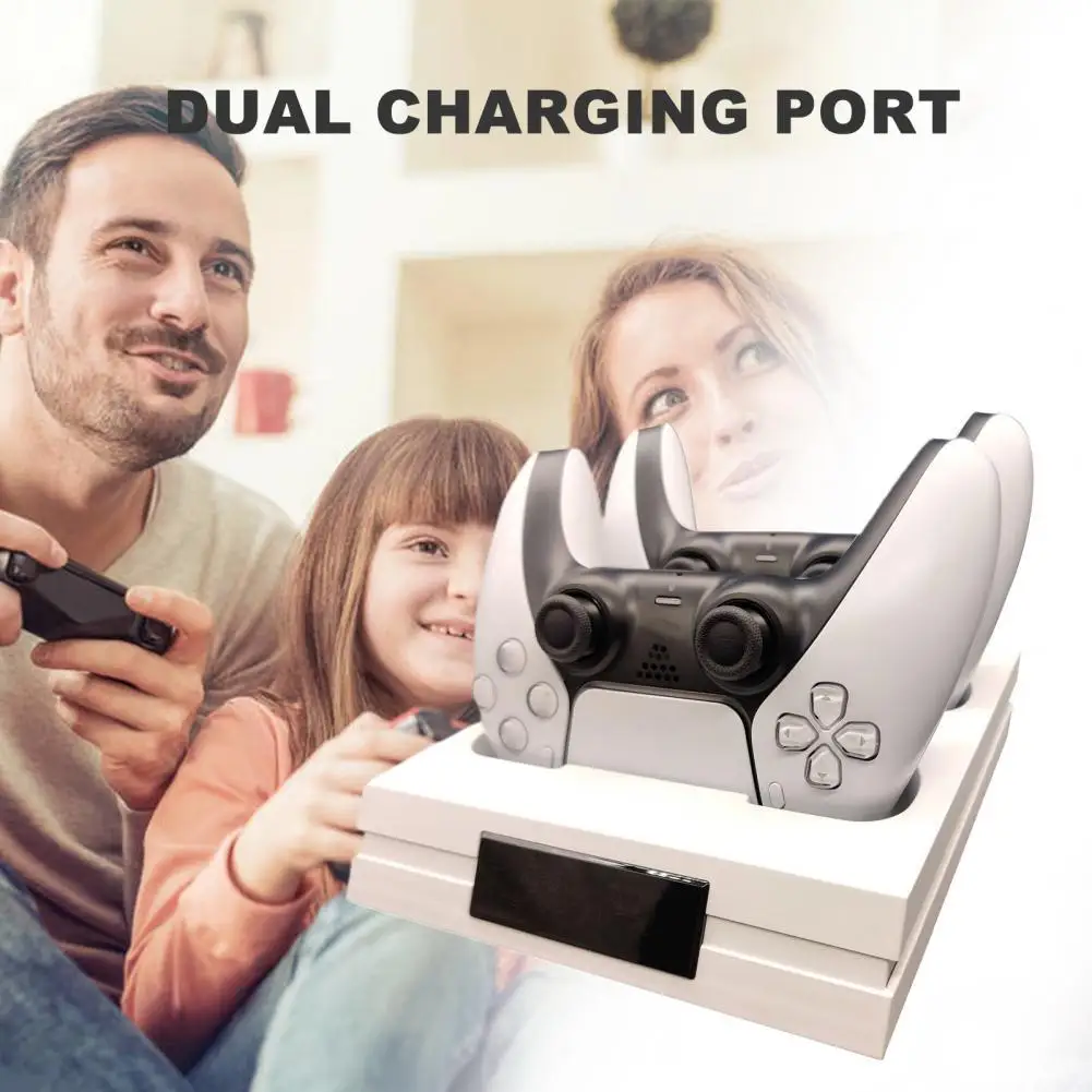 

Type-c Gamepad Charge Base with LED Display Dual Charging Ports for PS5 Handle