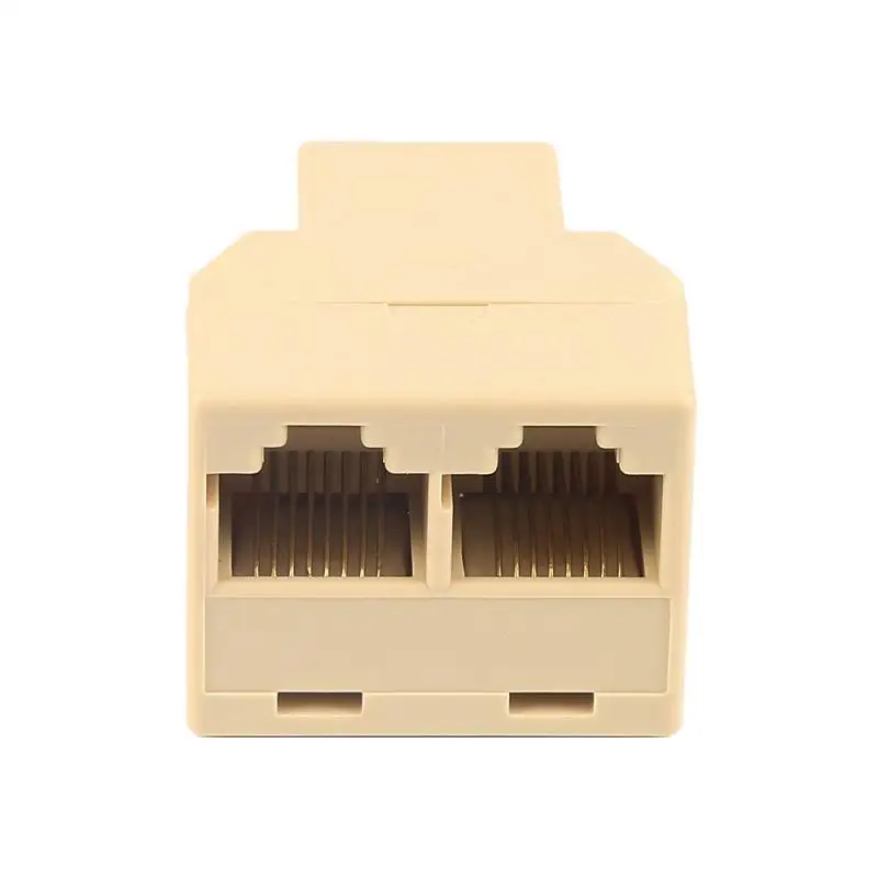 

New RJ45 Splitter Adapter 1 To 2 Dual Female Port CAT5/6 LAN Ethernet Sockt Network Connections Splitter 3 Ports Cable Connector