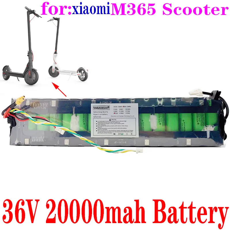 

Аккумулятор для электросамоката Xiaomi Mijia M365, литиевая батарея 18650 10S 3P 36V 20Ah 42V SC, водонепроницаемая упаковка