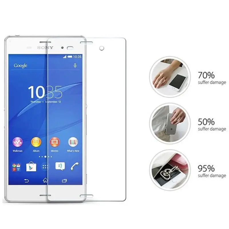 2 шт. закаленное стекло для Sony Xperia Z Z1 Z2 Z3 Z4 Compact Z5 Plus M2 M4 Aqua защита экрана Защитная