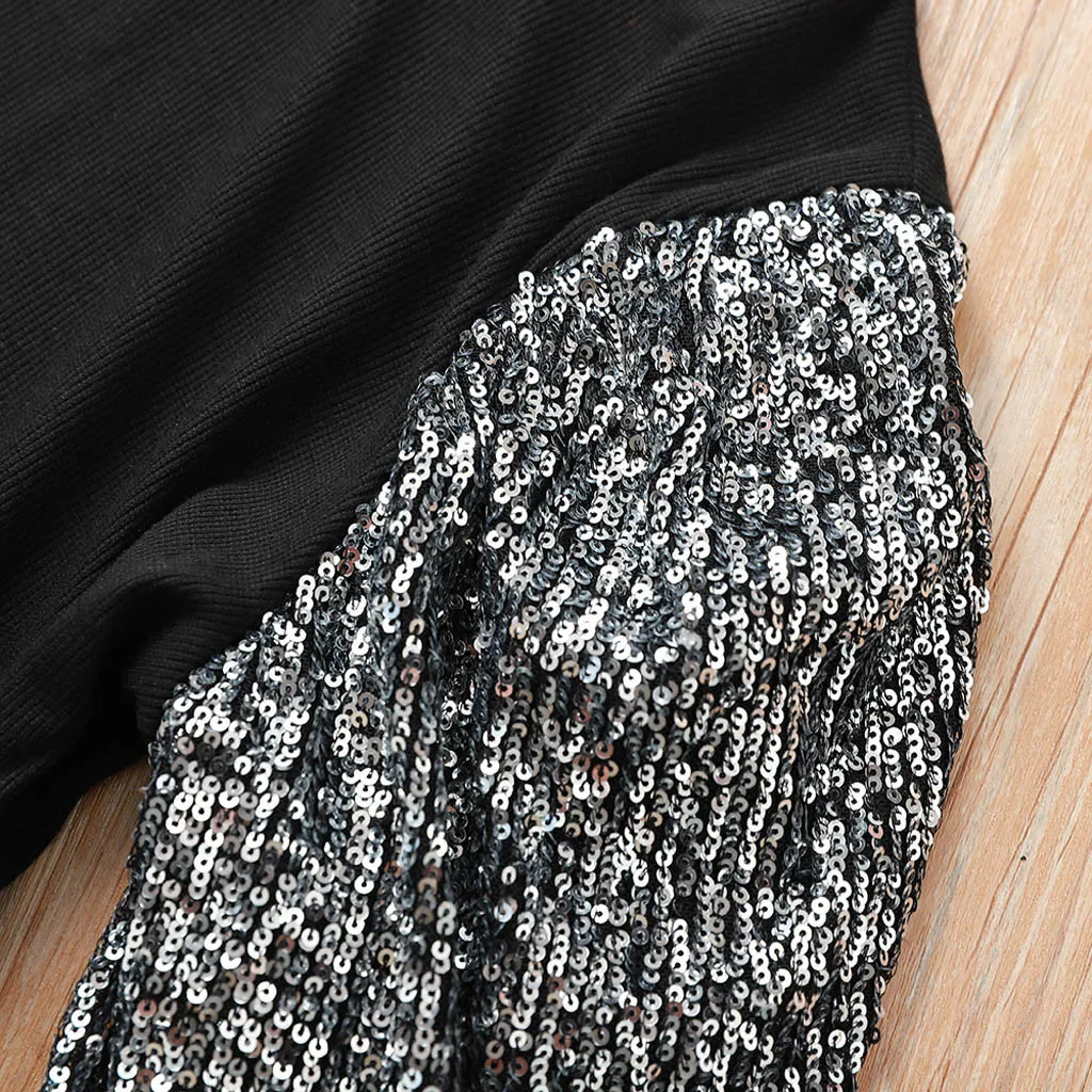 Вечерняя блузка для вечерние Ринок рубашки женская элегантная блестящая туника