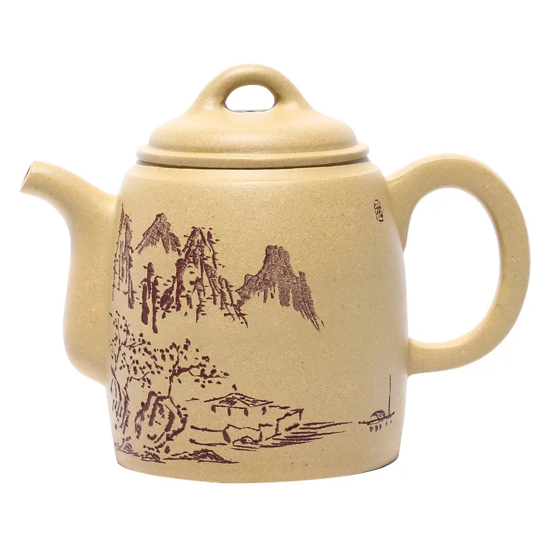 

Yixing Zisha teapot, handmade Duan Mashan Qinquan teapot and tea set