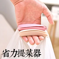 3 pcs plastic bag carrying handle shopping hand bag convenient plastic bag anti slicing labor saving and portable food holder