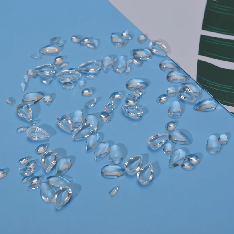 500 шт. прозрачные стеклянные кабошоны с плоской задней стороной|Украшение| |