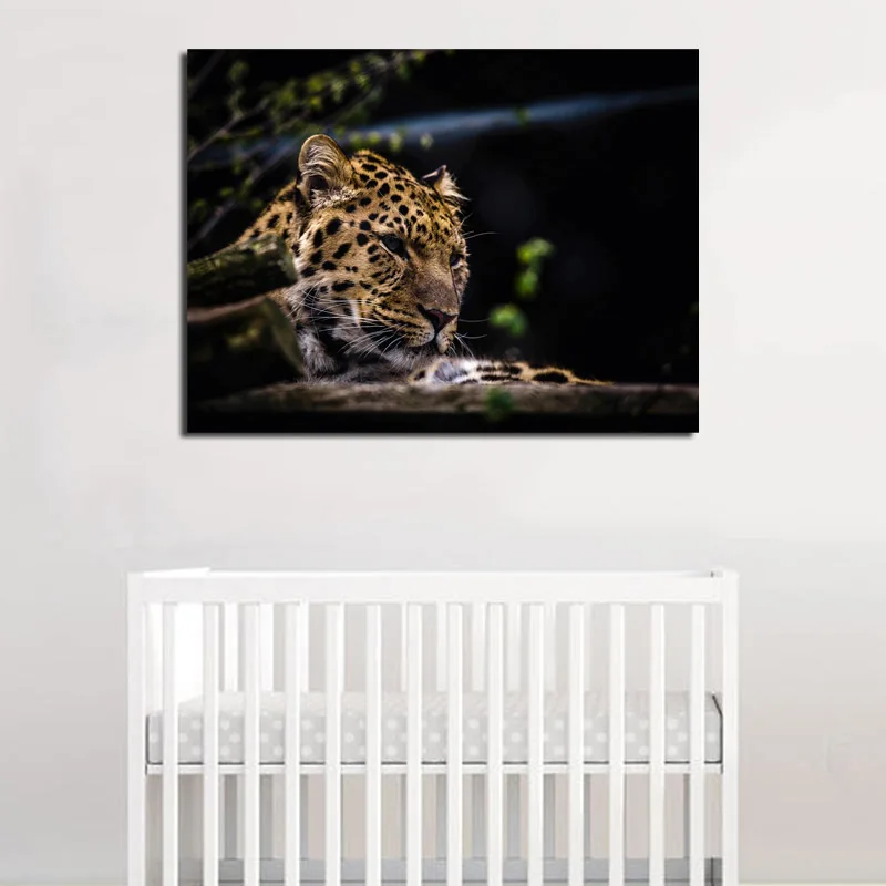 

Wild Animal Leopard Portrait Wallpaper Canvas Painting Print Living Room Home Decor Modern Wall Art Oil Painting Poster Pictures