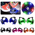 Регулируемые детские роликовые коньки, роликовые коньки, мигающие маленькие вихревые шкивы, обувь для катания на роликах для детей и взрослых