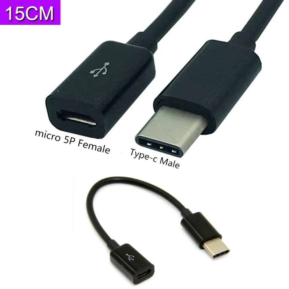 10 см USB3.1 Тип C штекер к микро USB 2 0 5Pin разъем кабель для передачи данных Шнур Nexus 5X 6P |