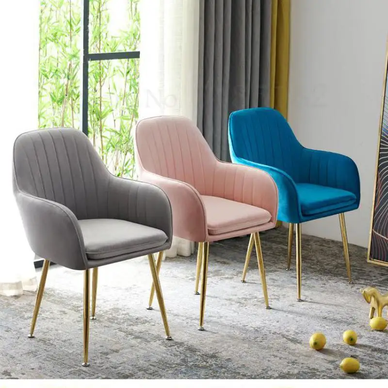 Скандинавский красный стул для макияжа ins net простое настольное кресло обеденное