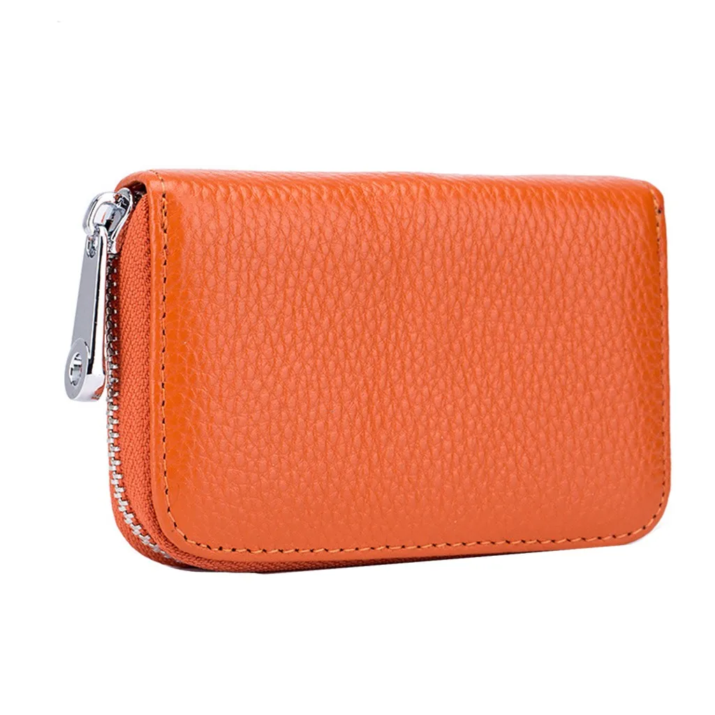 Aelicy модный кожаный кошелек унисекс первый слой Воловья кожа много карт на молнии