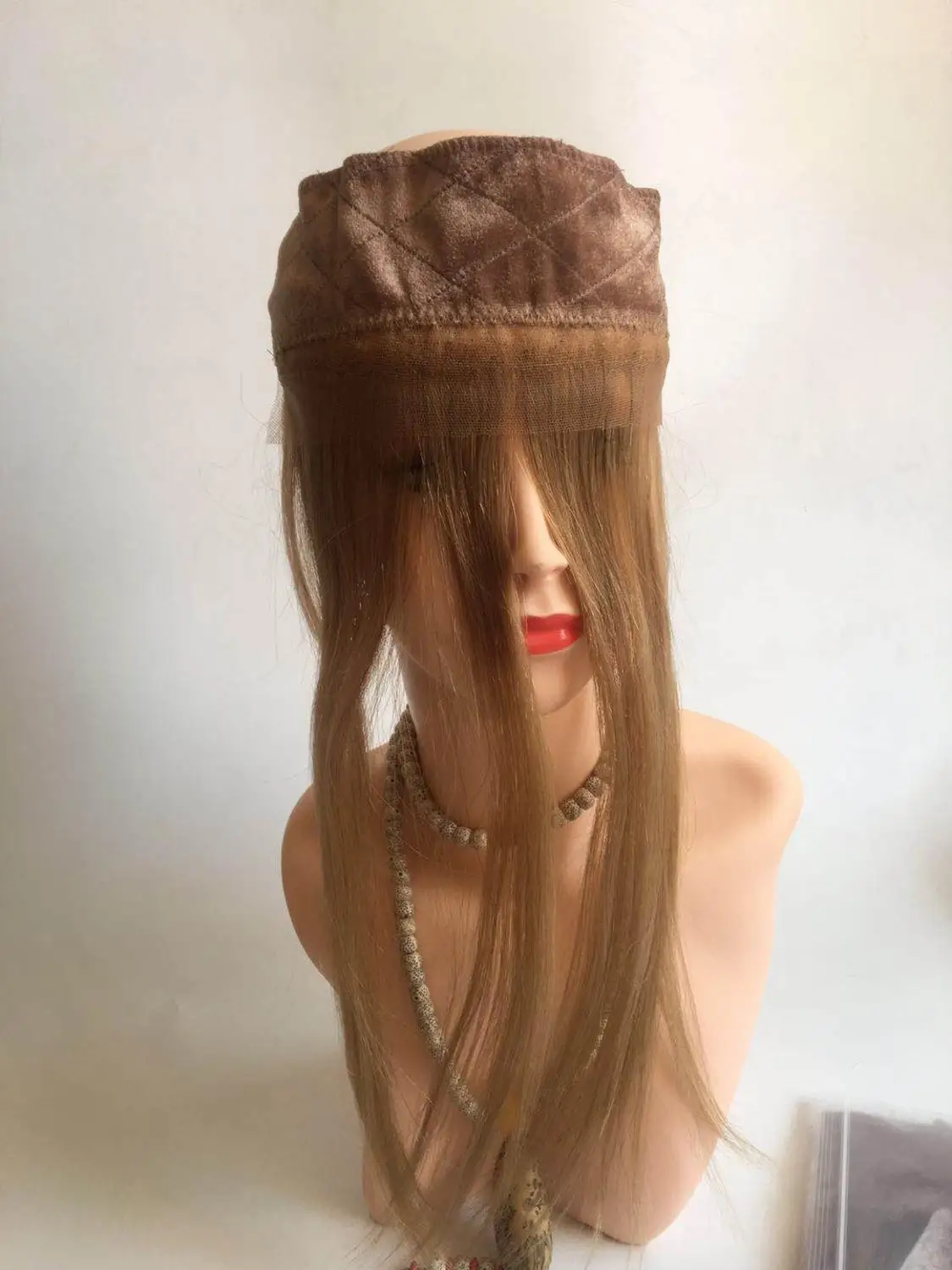100% европейская повязка для волос на голову кружевной парик еврейских париков