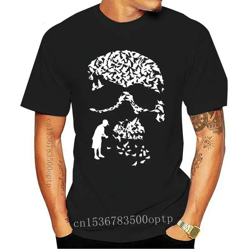 

New 2021 180gsm Thickness 100% cotton o-neck cool skull men T shirt casual loose men Tshirt cool men t-shirt mens tee shirts