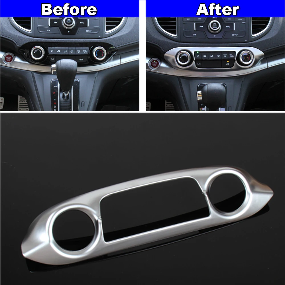 Для 2012 2016 Honda CRV 2013 2014 2015 CR V матовый хром центральный контроль переключатель