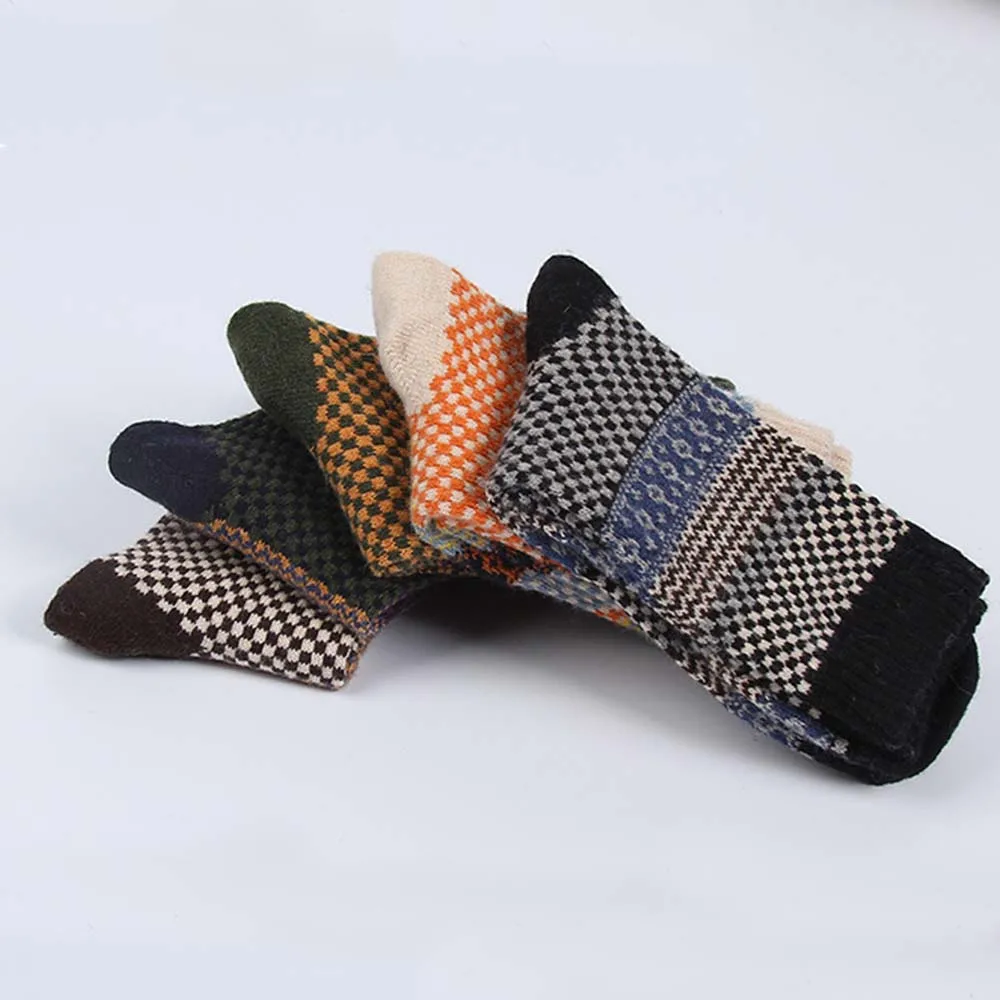 Повседневные мужские носки мягкие толстые кашемировые повседневные шерстяные