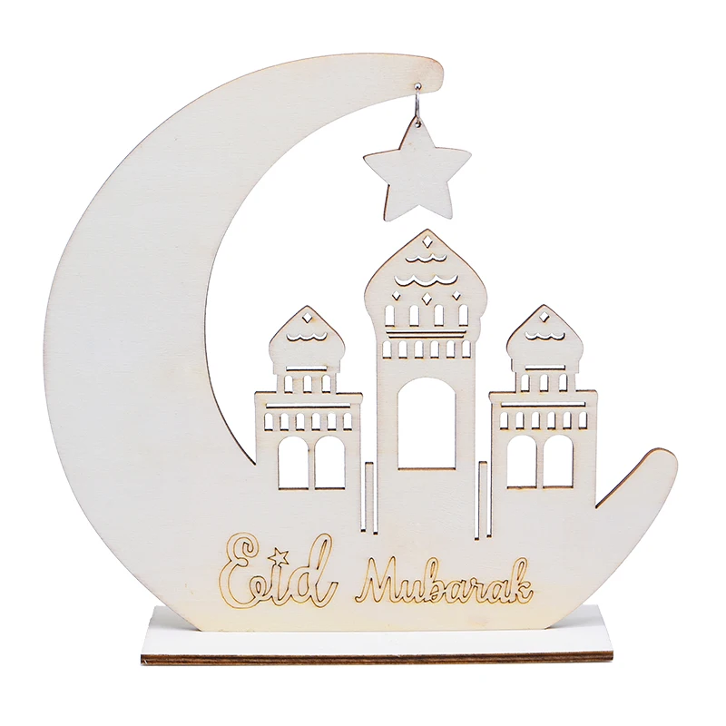 

EID Mubarak Wooden Pendant Eid Mubarak Ramadan Decoration For Home Islamic Muslim Party Supplies Kareem Ramadan Eid AL Adha Deco