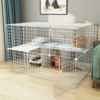 foldable pet playpen crate iron fence puppy kennel house exercise training puppy kitten space dog gate supplies small animals
