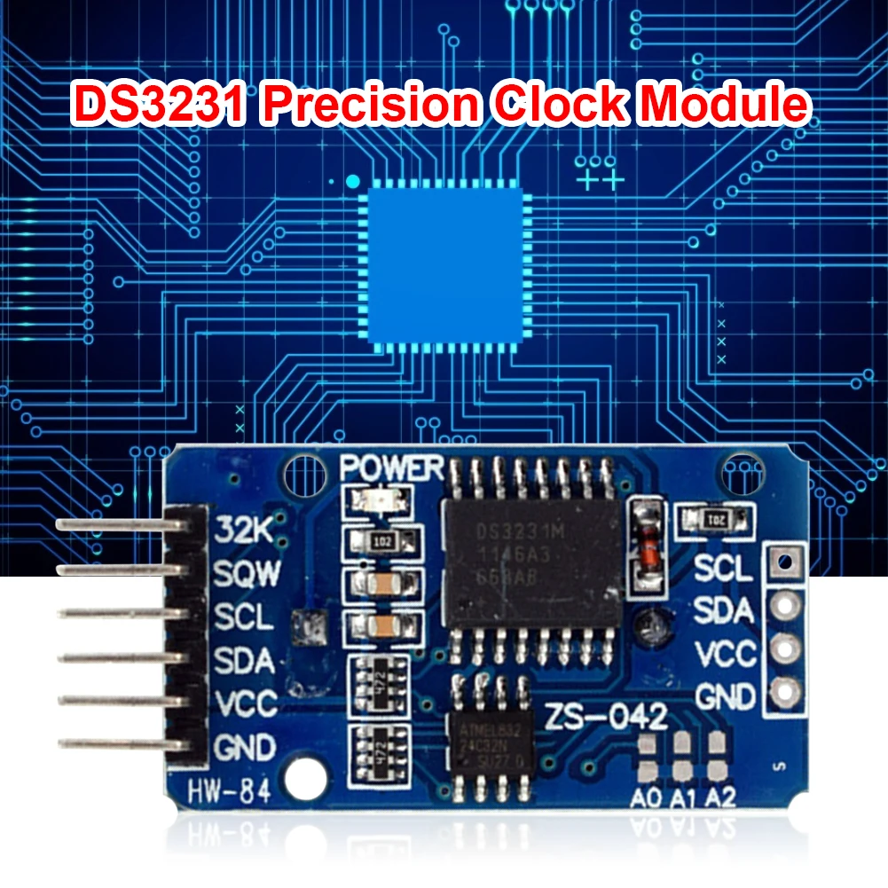 Модуль памяти часов RTC в режиме реального времени без батареи DS3231 AT24C32 точность 3