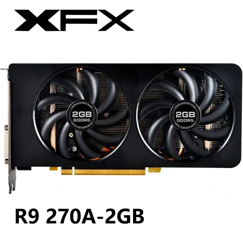 Оригинальные графические карты XFX R9 270A 2 ГБ для AMD Radeon 270 Гб видеокарты GPU