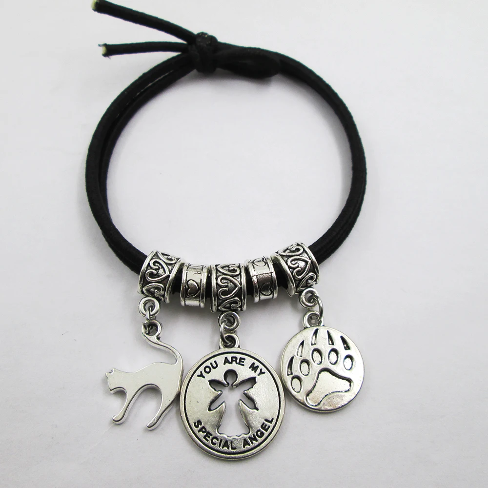 

Очаровательные эластичные резинки для волос C at Lover, аксессуары для волос для конского хвоста, для волос и рук, унисекс, подарок на день рожде...