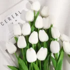 Искусственные цветы тюльпаны из латекса, Свадебный букет невесты, 10 шт.