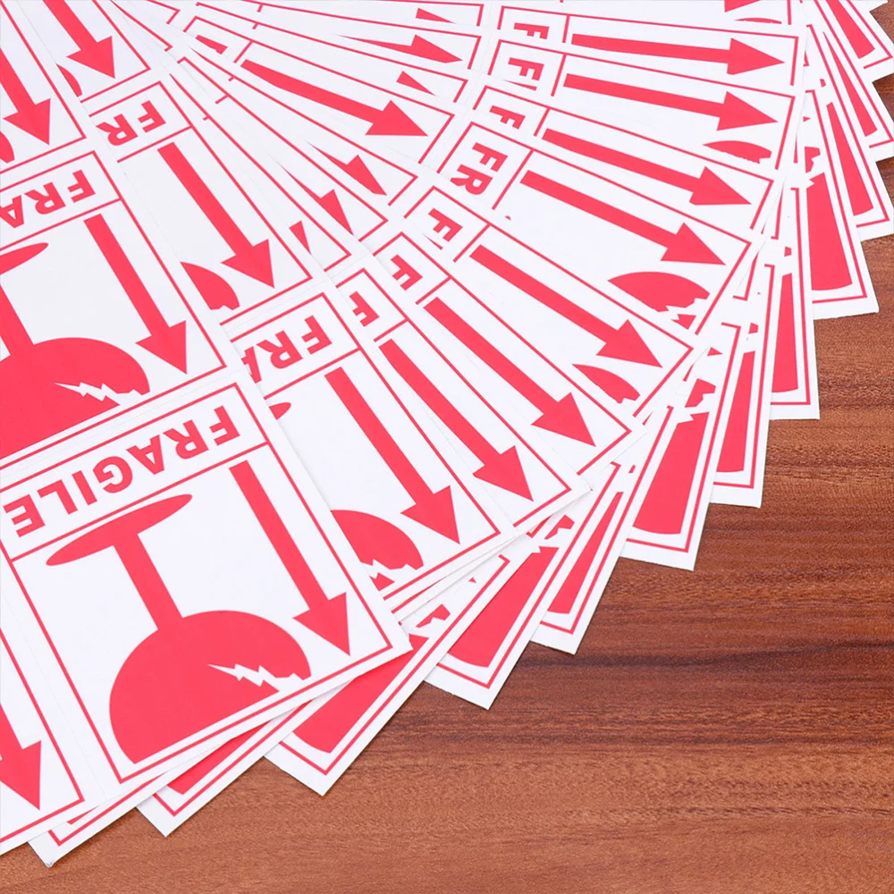 

Fragile Warning Stickers Adhesive Backside Sign FRAGILE Safe Transportation Sticker