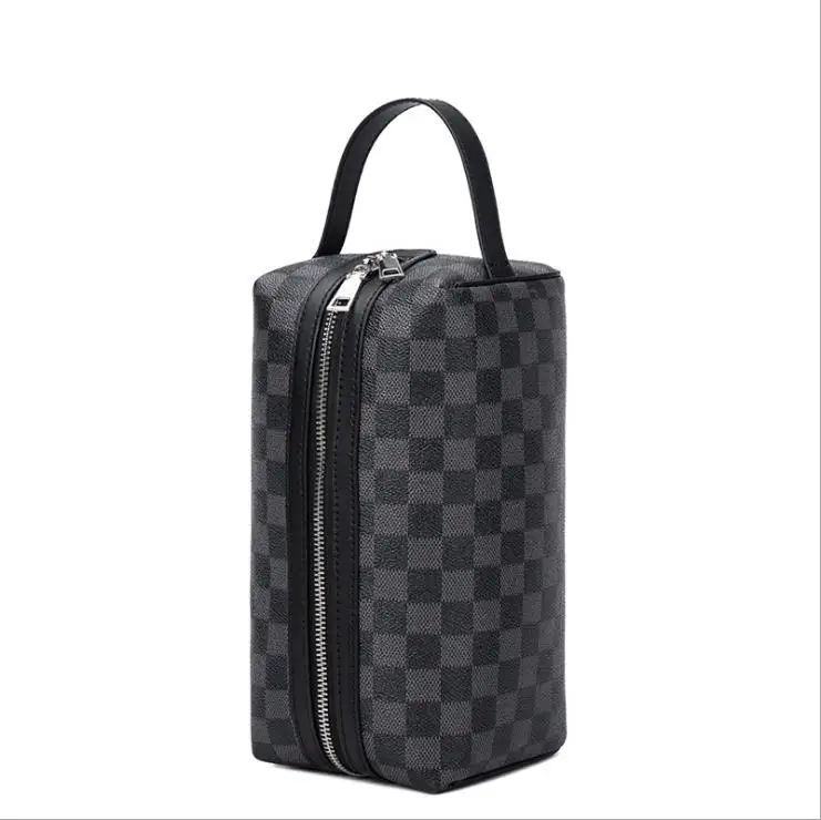 

NewPlaid Men's Cluth Cosmetic Bag Men/Women Purse Waterproof Makeup Bags Travel Organizer Toiletry Kits Portable Make Up Storage