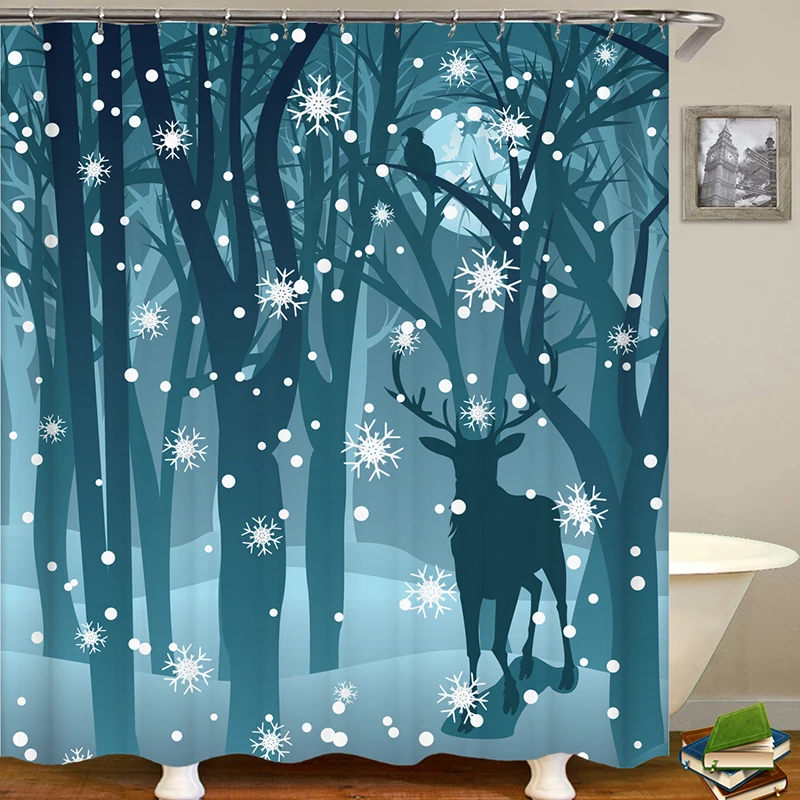 

deer shower curtain doche gordijn new arrival drop shipping bathroom curtain shower animal curtain bath