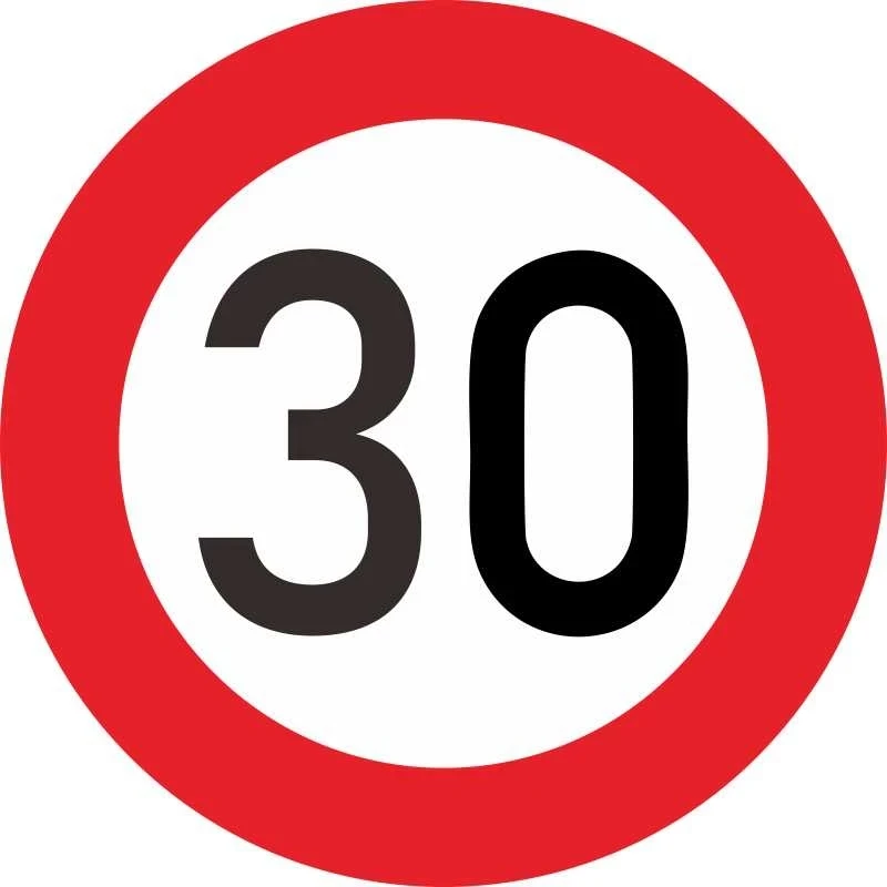 S50086 # индивидуальная ПВХ наклейка ограничение скорости 30 км Водонепроницаемая Автомобильная наклейка на мотоцикл ноутбук декоративная