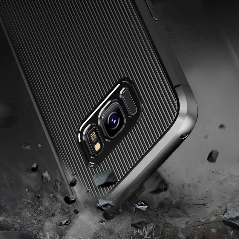 Силиконовый чехол для телефона Samsung Galaxy S8 Plus S8Plus защитный с защитой от падения