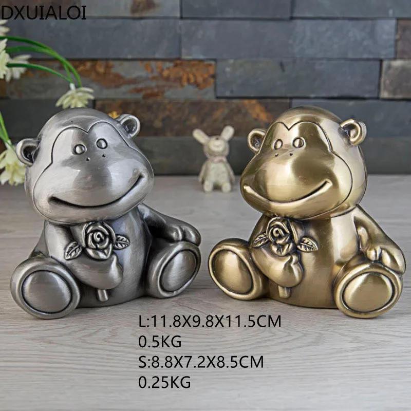

Home decoration European and American piggy bank personalized creative animal monkey piggy bank change bank home decoration