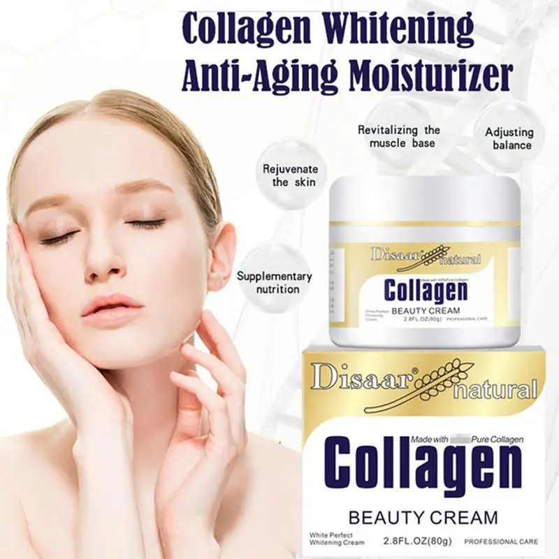 

80g Collagen Face Cream Anti Lifting Firming Brightening Skin Moisturizing Hydrating Skin Care Cream Face Care