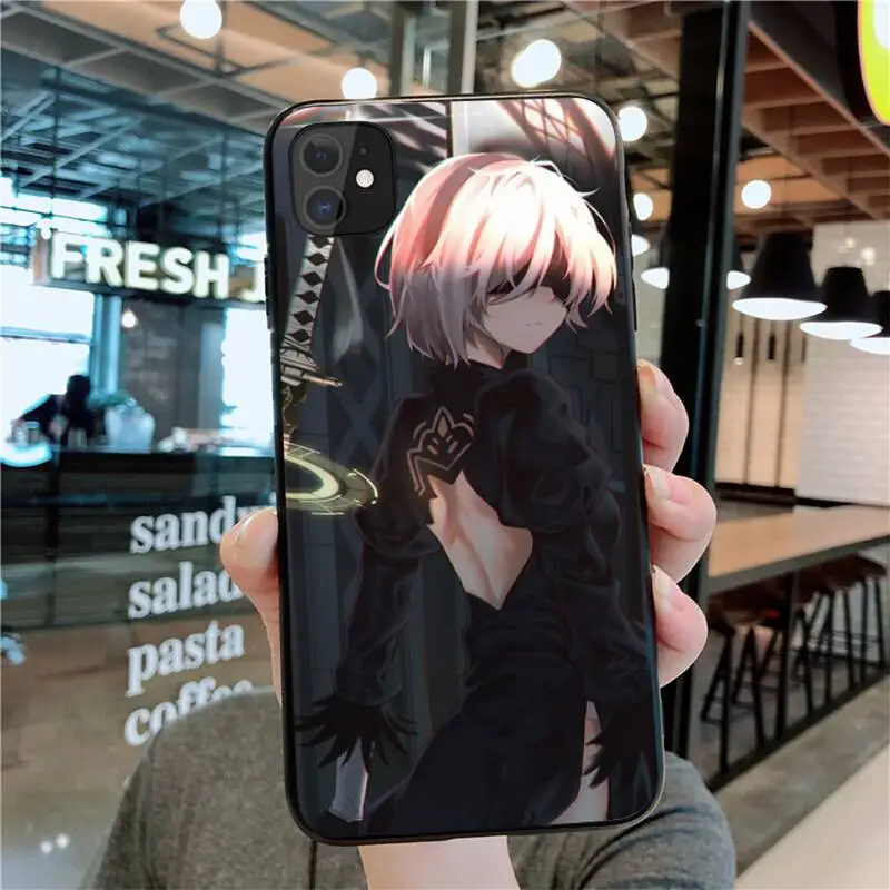 YJZFDYRM Nier Automata мягкий чехол для телефона iPhone 11 pro XS MAX 8 7 6 6S Plus X 5S SE 2020 XR чехол|Бамперы|