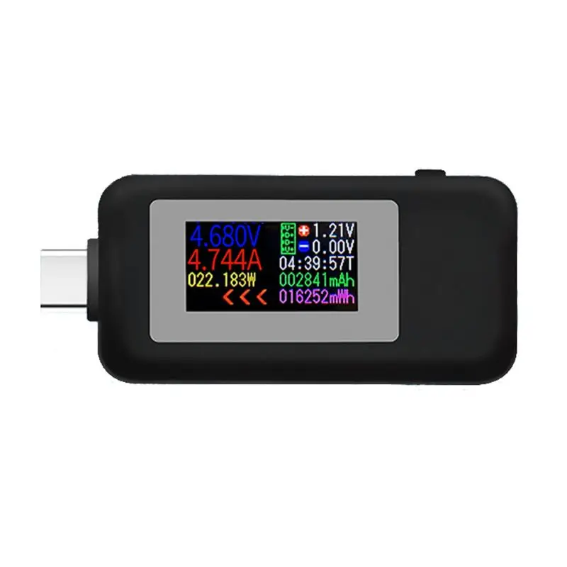 USB-тестер с цветным дисплеем KWS-1902C Type-C монитор напряжения тока измеритель