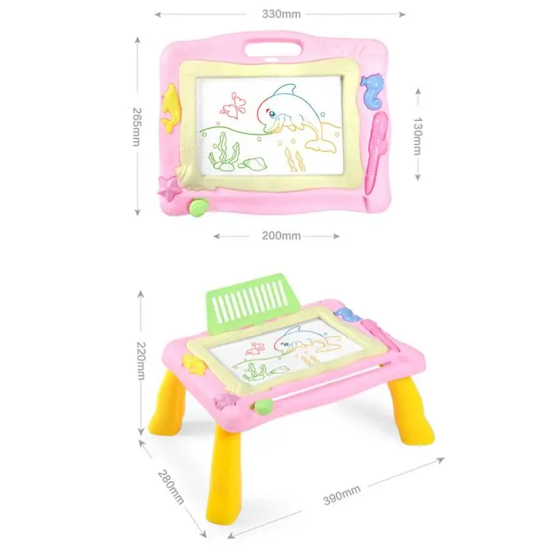 

Big Size Magnetic Drawing Board Kids Writing Sketch Pad Graffiti Painting Erasable Kit Table Tablet Desk Educational Toys Gifts