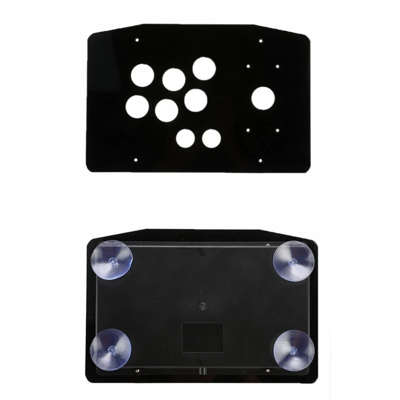 

DIY Acrylic Panel Case Replacement Clear Black Arcade Joystick Handle Arcade Game Kit Sturdy Construction Easy to Install