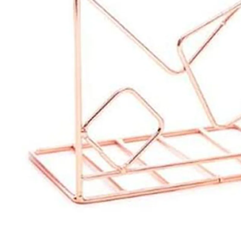 

2Pcs Square Metal Desktop Bookends Book Ends Support Stand Holder Shelf Bookrack