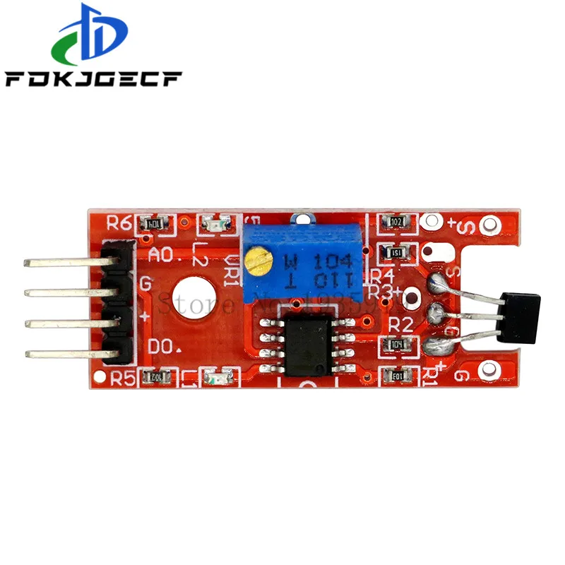 4 контактный Φ Линейный модуль датчика подсчета скорости с магнитными