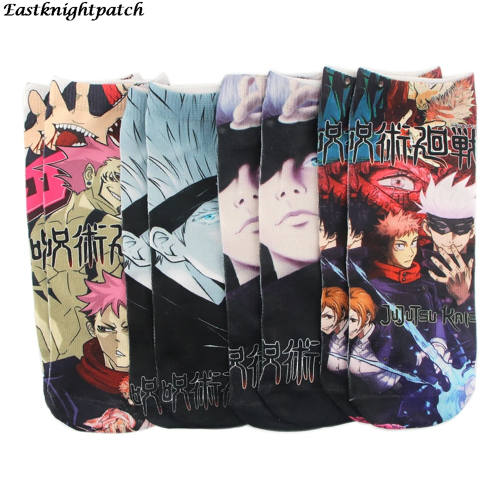 

20Pair E2988 Anime Cosplay Cartoon Printed Women Men Socks Ankle Socks Kawaii Party Favor Gift