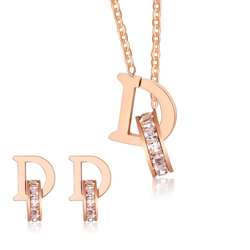 Оригинальное ожерелье D изысканное циркония Циркон розовое золото Тон Шарм