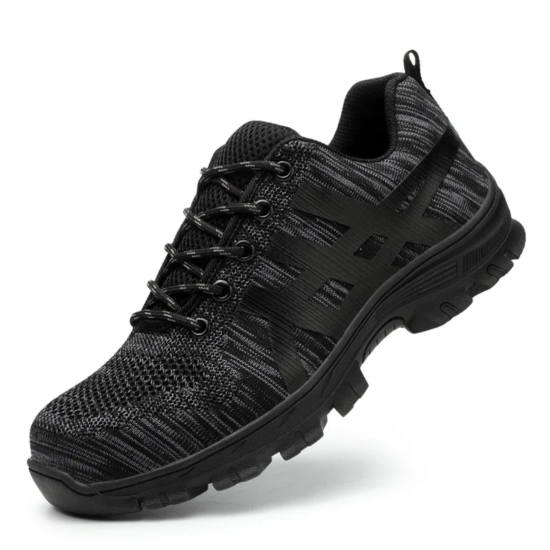 

Men Winter Steel Toe Cap Safety Shoes Men Outdoor Anti-slip Steel Puncture Proof Construction Boots Work Shoes
