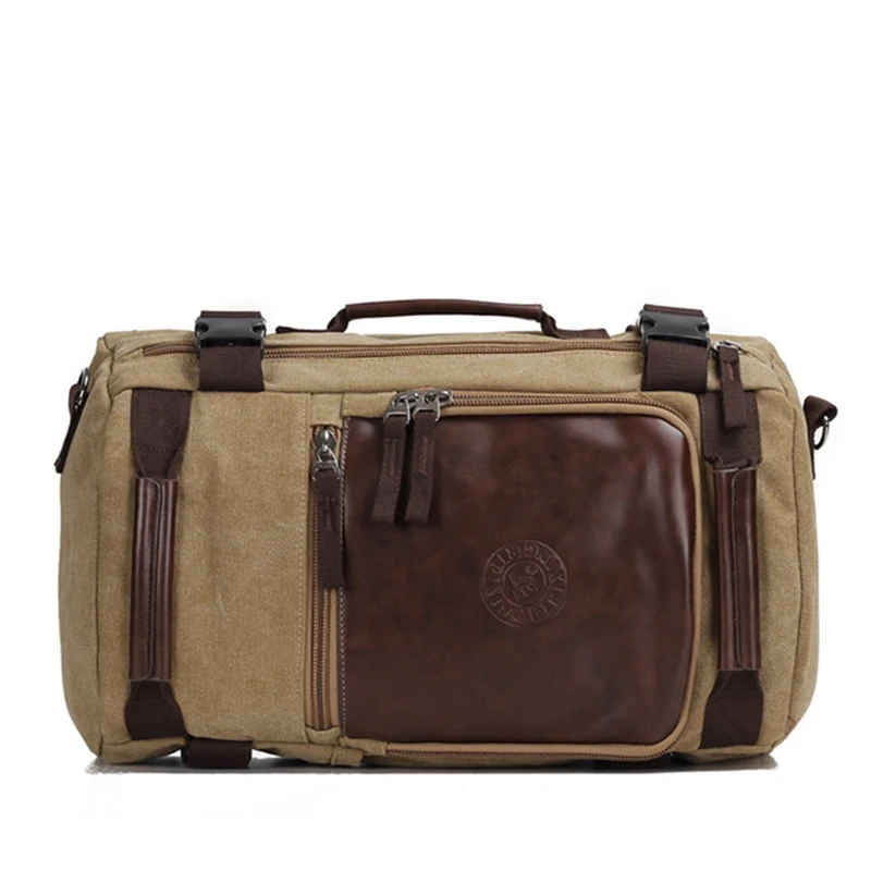 

Men Canvas Backpack Large Capacity Brand Big Multi Function Rucksack Laptop Computer Male Backpack Functional Shoulder Bag