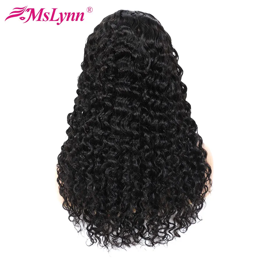 Парик из натуральных человеческих волос с U-образной волной естественный цвет